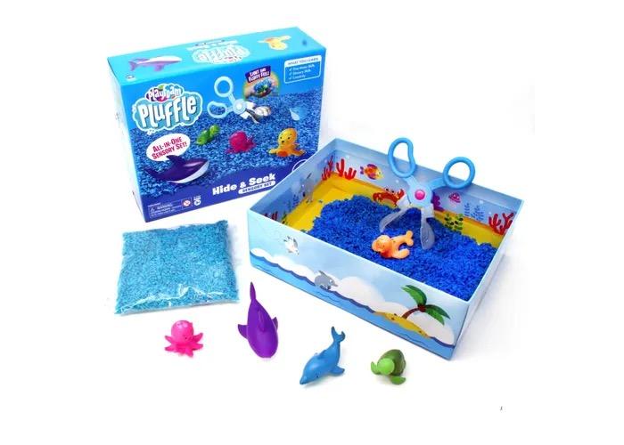 Educational Insights Playfoam Pluffle Sensory Station - Package for Ages 3+ with Sensory Bin, Fine Motor Tools, and Hide & Seek Features, Non-Toxic & Gluten Free Educational Insights Playfoam Pluffle Sensory Station - Package for Ages 3+ with Sensory Bin, Fine Motor Tools, and Hide & Seek Features, Non-Toxic & Gluten Free