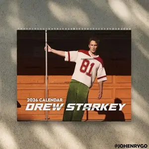 Drew Starkey 2026 Calendar - Eugene Allerton, Rafe Cameron in OuterBanks |  Home Decor, Office Decor - Dexter Fan Gift, Unique Holiday Gift