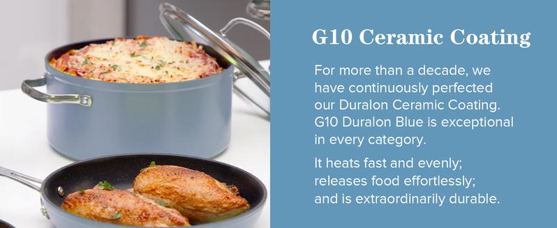 Nuwave Duralon Blue Non-Stick Cookware 7-Piece Set