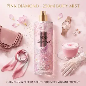 Pink Diamond Candybreath 250ml Body Mist for Women Unique Fragrance Experience with Pink Diamond & Candybreath Scent