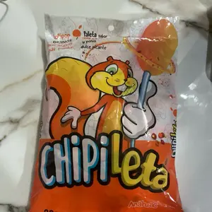 Chipileta lollipop orange chamoy