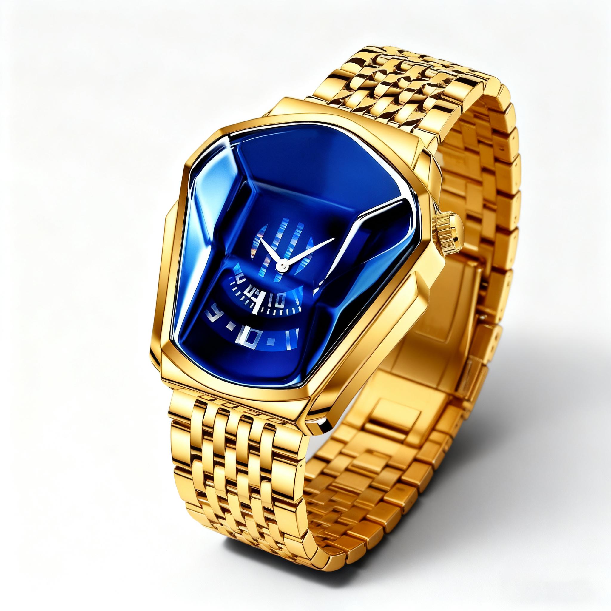 Men's Stainless Steel Chronograph Watch Racing Sport Style Quartz Wristwatch Water Resistant For Casual Business Wear