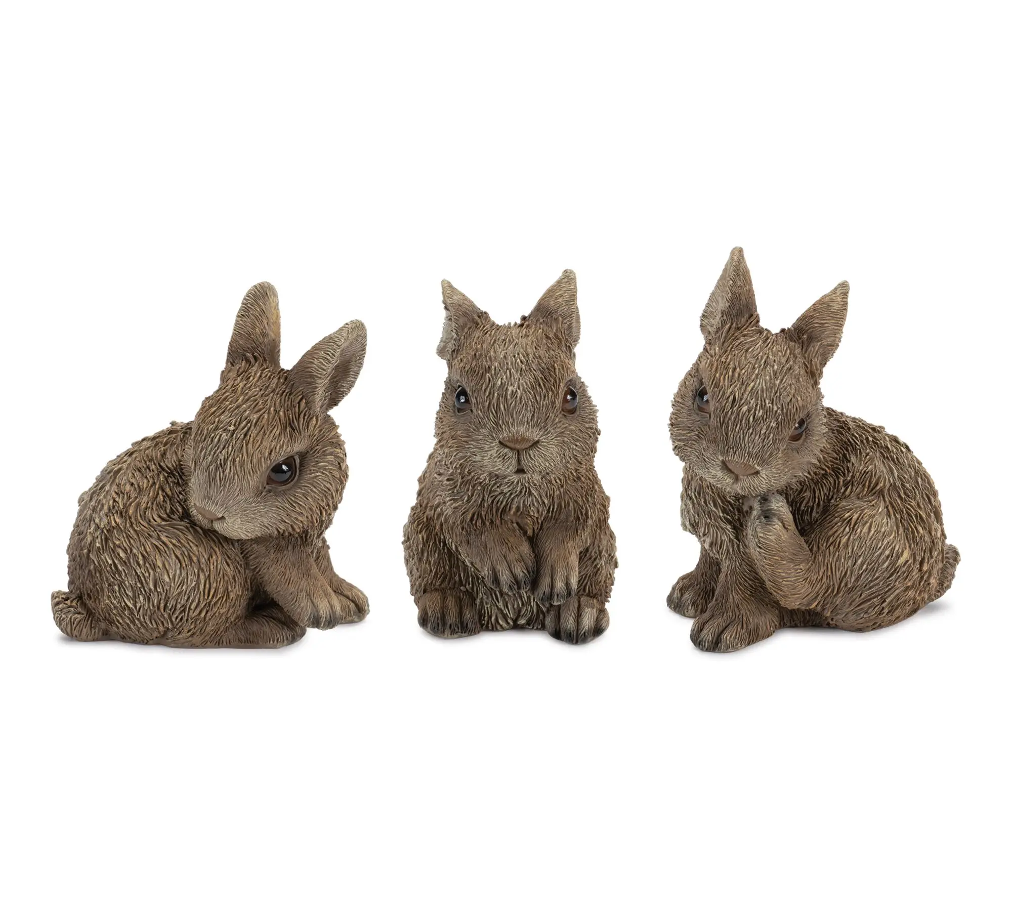 Melrose International Mini Garden Bunny RabbitFigurine Set