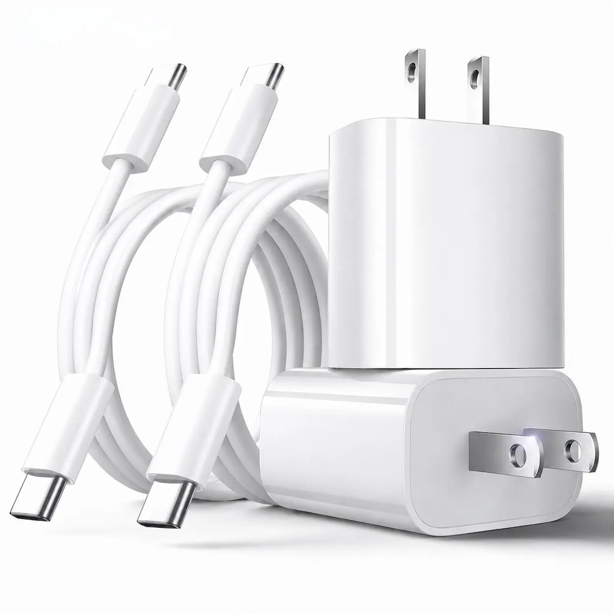 iPhone 17 16 15 Fast Charger and 6FT Type C to C Cable Cord Long, 20W USB C Charging Block for iPhone 16 Pro/16 Plus/15 Pro Max/15, for iPad Wall Plug Power Adapter Cube Brick 12.9/11/Air 4th/6 Gen/Mini