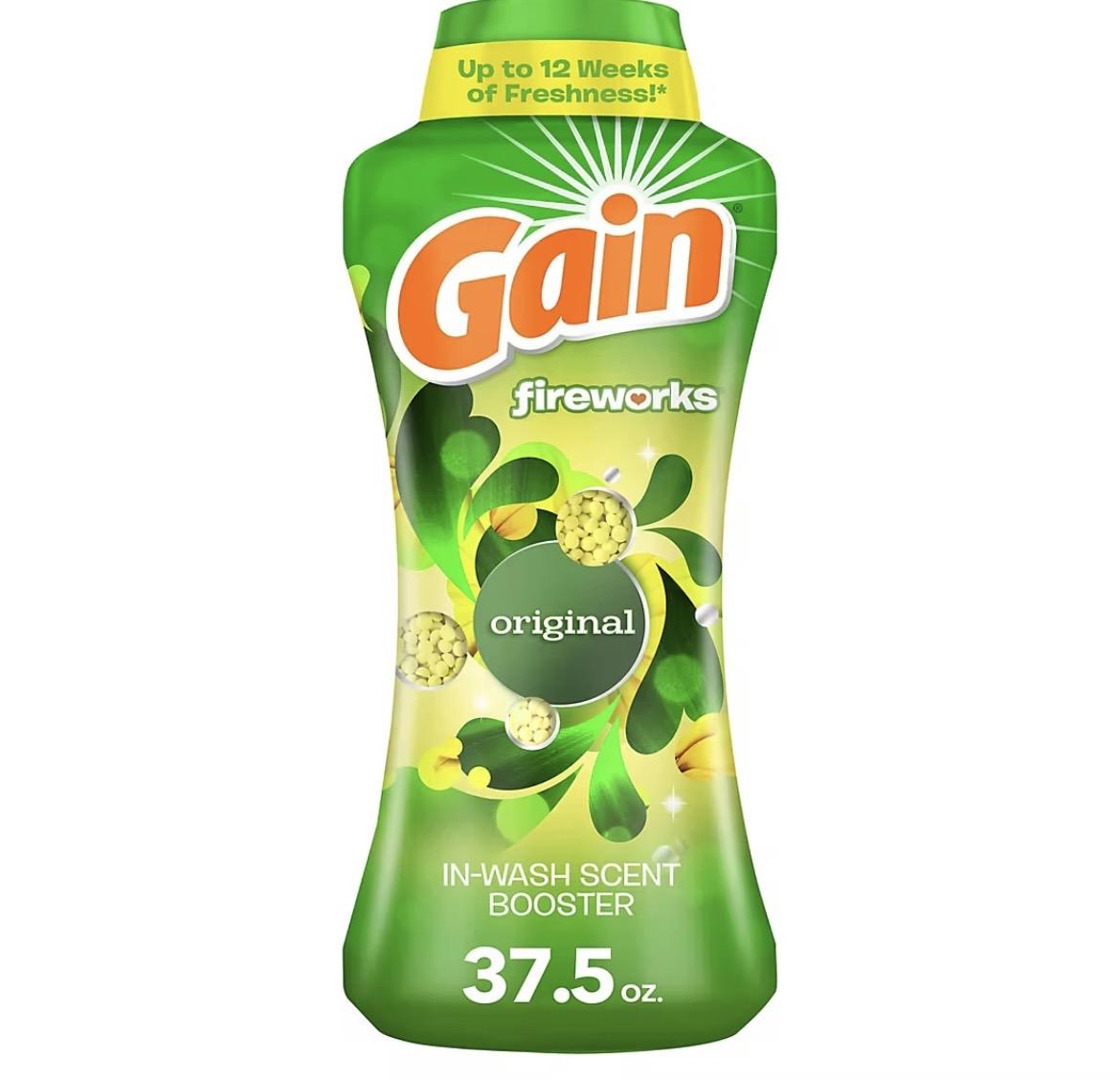 Gain Original Fireworks In-Wash Scent Booster Beads, 37.5 oz