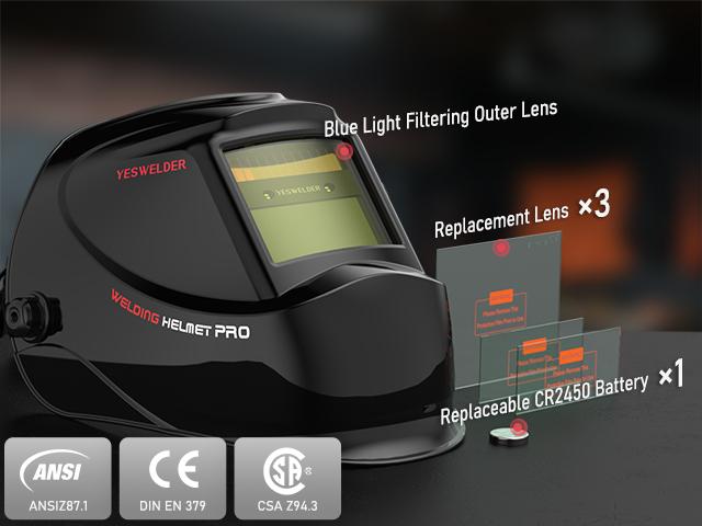 YESWELDER FLUX-135PRO 110V 135Amp Flux Core MIG Welder with LYG-L600A Welding Helmet | Gasless MIG/Lift TIG/Stick 3-in-1 Digital Display Welding Machine YESWELDER FLUX-135PRO 110V 135Amp Flux Core MIG Welder with LYG-L600A Welding Helmet | Gasless MIG/Lift TIG/Stick 3-in-1 Digital Display Welding Machine