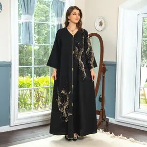 Elegant Sequin Abaya Modest Luxury Look Soft Lightweight Breathable Fabric Perfect for Ramadan Eid Special Occasions