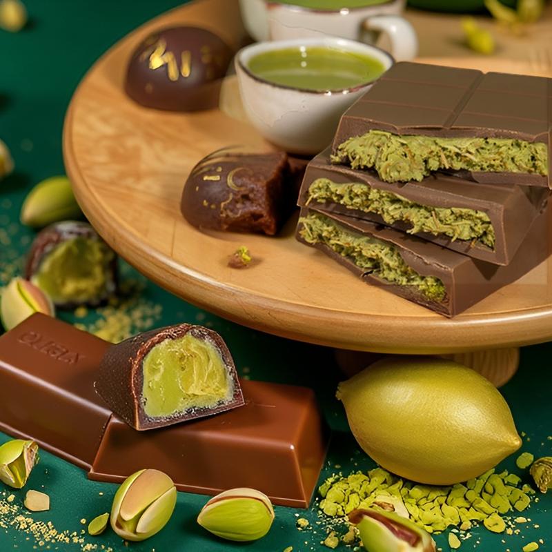 Choco Nova Dubai Chocolate Bar 7.05 oz / 200g – Premium Gourmet Chocolate, Handmade Luxury Treat, Premium Chocolate Filled with Knafeh