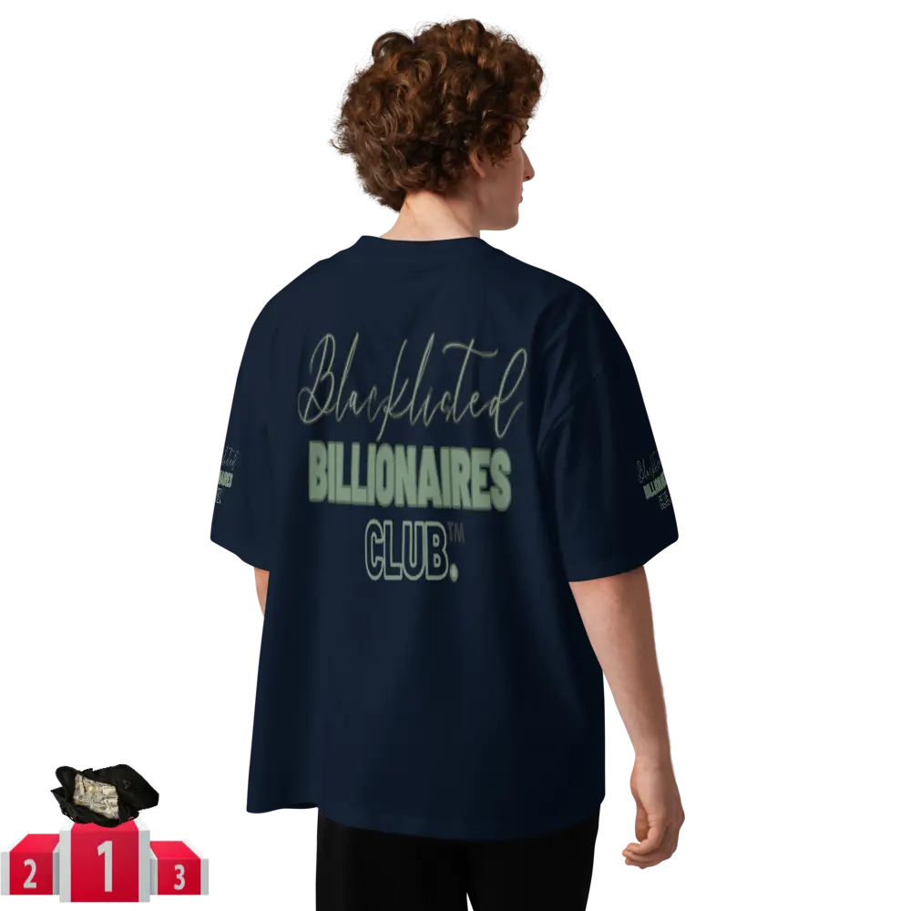 Blacklisted Billionaires Club Unisex Organic Oversized High Neck T-shirt