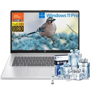 HP 17-inch Laptop for Business and Student - AMD Ryzen 5 7430U,Windows 11 Pro,  up to 32GB RAM, 512GB SSD, Fast Charge, Wi-Fi 6, 17.3” FHD Anti-Glare Display,Bundle Accessory