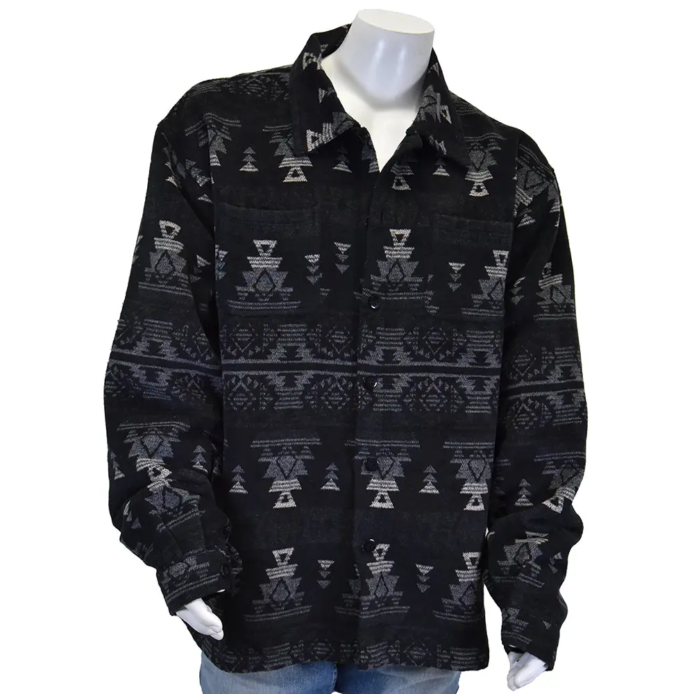 Men's Cowboy Hardware Black "Aztec Wool" Jacket