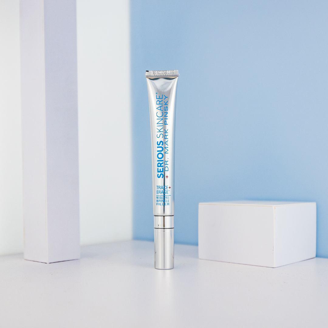 Serious Skincare Trace + Erase Needle-Free Wrinkle Filler with Cross-Linked Hyaluronic Acid – Targets Fine Lines, Deep Wrinkles & Creases – 1 oz Serious Skincare Trace + Erase Needle-Free Wrinkle Filler with Cross-Linked Hyaluronic Acid – Targets Fine Lines, Deep Wrinkles & Creases – 1 oz