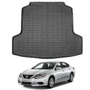 Canvcle Trunk Mat for 2013-2018 Nissan Altima Sedan Accessories Premium TPE Cargo Liner Heavy-Duty All Weather Protection Anti-Slip Design