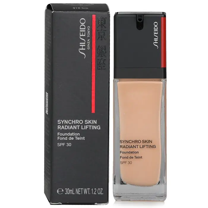 SHISEIDO Synchro Skin Self Refreshing Foundation, SPF 30, Waterproof, Lightweight, UV Protection, Full Coverage, Flawless Finish - #310 Silk