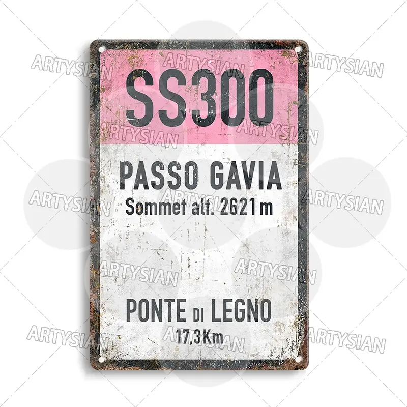 Support customization based on provided images Tour de France Cycling Metal Sign Landmark Plaque ALPE d'HUEZ Col D'Aubisque Col du Granon Peyresourde d'IZOARD l'ISERAN BONETTE