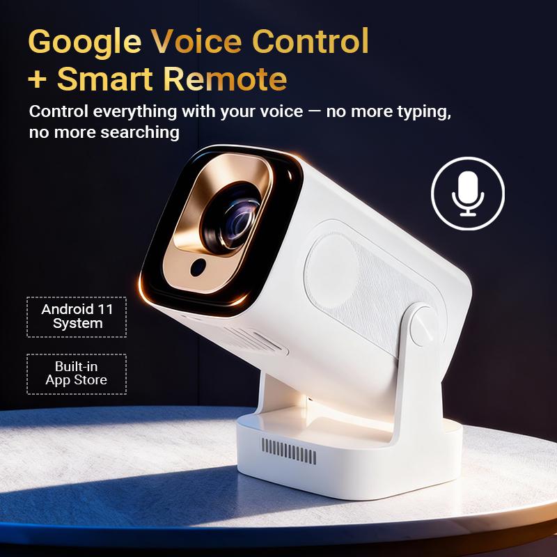 HY260 Pro 1080P Projector 4K Support Auto Focus Quiet Cooling Android 11 Google Voice Control for Home Theater Entertainment Audio