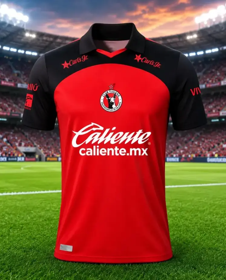 Club Tijuana 2026/27 Home Jersey, Liga MX Soccer Shirt, Xolos Home Football Jersey, Mexican Football Fan Apparel