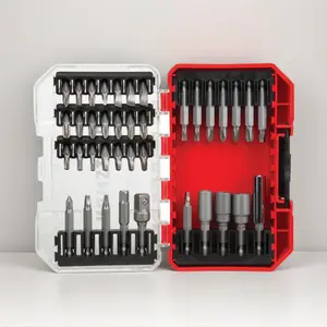 Craftsman 38-Piece Screwdriver Bit Set with Shock-Resistant Tool Steel CNC-Machined Tips for Wood & Metal Applications