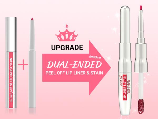 【FREE SHIPPING】2PCS iMethod Lip Liner Stain - Lip Stain, 2-In-1 Dual-Ended Peel Off Lip Stain with Tweezer, Natural Long Lasting Peel Off Lip Liner, Easy to Use for All Skin Types, Stay All Day, Nude Pink