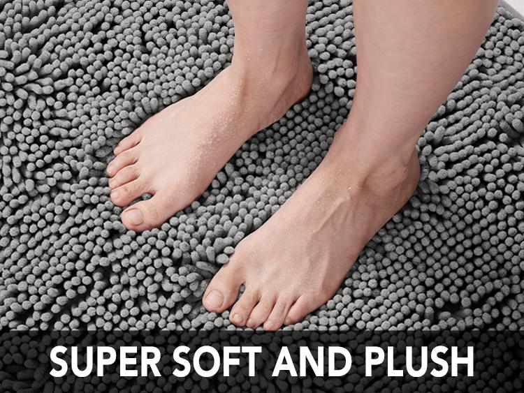 Bathroom Mat Special sale, Deconovo Thick Soft Durable Absorbent Bathroom Rugs Mat Shower Cozy Decorative Iron