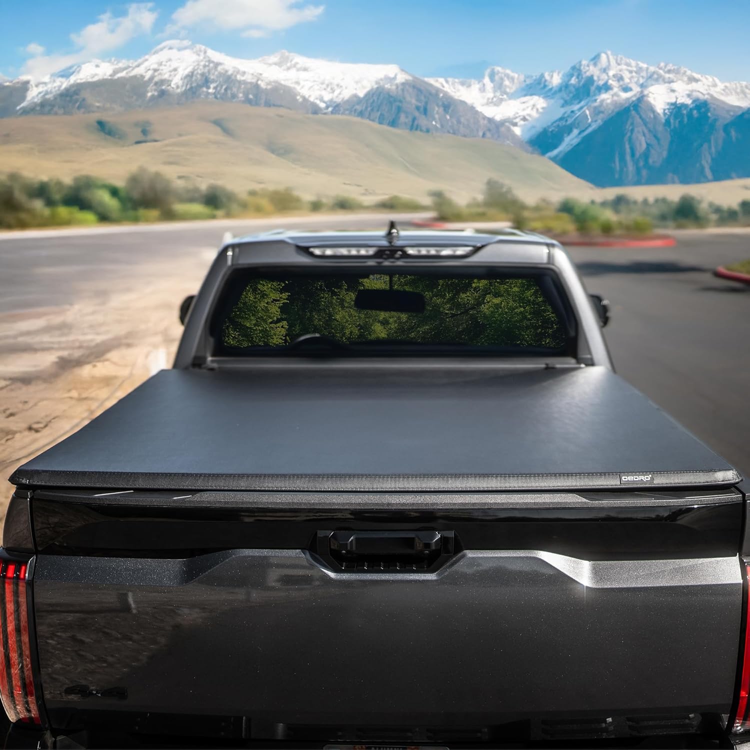 5.5ft Bed Upgraded Soft Tri-fold Truck Bed Tonneau Cover Compatible with 2009-2014 Ford F150 F-150