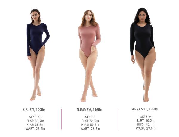 PUMIEY Women's Crew Neck Long Sleeve Bodysuit SMOKE CLOUD COLLECTION Soft Stretch Fabric Snap Closure Basic Tops for Any Occasion Minimalist TikTokShopHolidayHaul