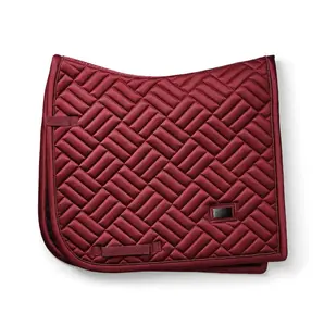 Equestrian Stockholm Saddle Pad Modern Bordeaux