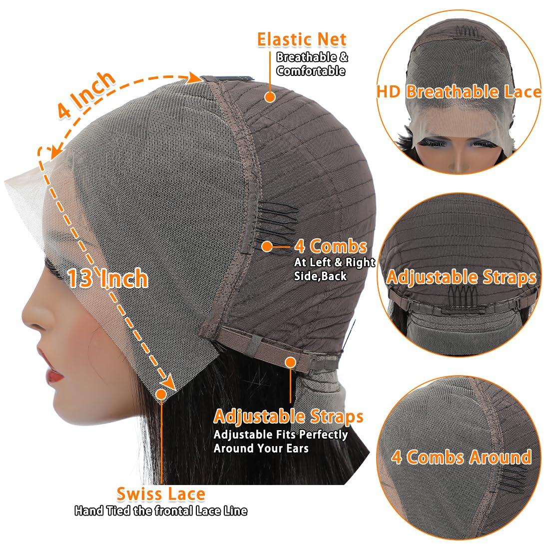 GK 13x4 Lace Front Bob Wigs Human Hair 200 Density HD Transparent Lace Bob Wig for Women 14 inch Short Straight Bob Lace Frontal Wigs Glueless Pre Plucked With Baby Hair Straight Bob Wig Natural Color GK 13x4 Lace Front Bob Wigs Human Hair 200 Density HD Transparent Lace Bob Wig for Women 14 inch Short Straight Bob Lace Frontal Wigs Glueless Pre Plucked With Baby Hair Straight Bob Wig Natural Color