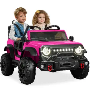 Best Choice Products Kids 24V 2-Seater Electric Ride-On Car Truck w/ Parent Control, Bluetooth, LED Lights