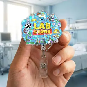 Lab Story Lab Week 2026 Badge Reel, Medical Laboratory Professional Retractable ID Holder Gift
