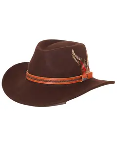 Outback Trading Co Men's Co. High Country Crushable Felt Western Fashion Hat - 1328Tbk