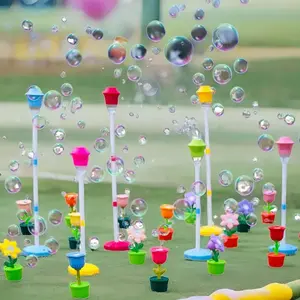 Bubble Machine Automatic,Height 47 Inches Vertical Bubble Machine for Parties, Outdoor Battery Bubble Maker with Lights,Bubble Blower Machine for Wedding Kids Toddlers Birthday Party