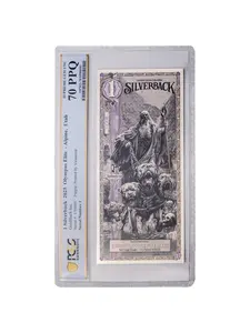 (PURPLE ELITE) 2025 Silverback Olympus Hades GEM UNC 70 PPQ - LIMITED EDITION