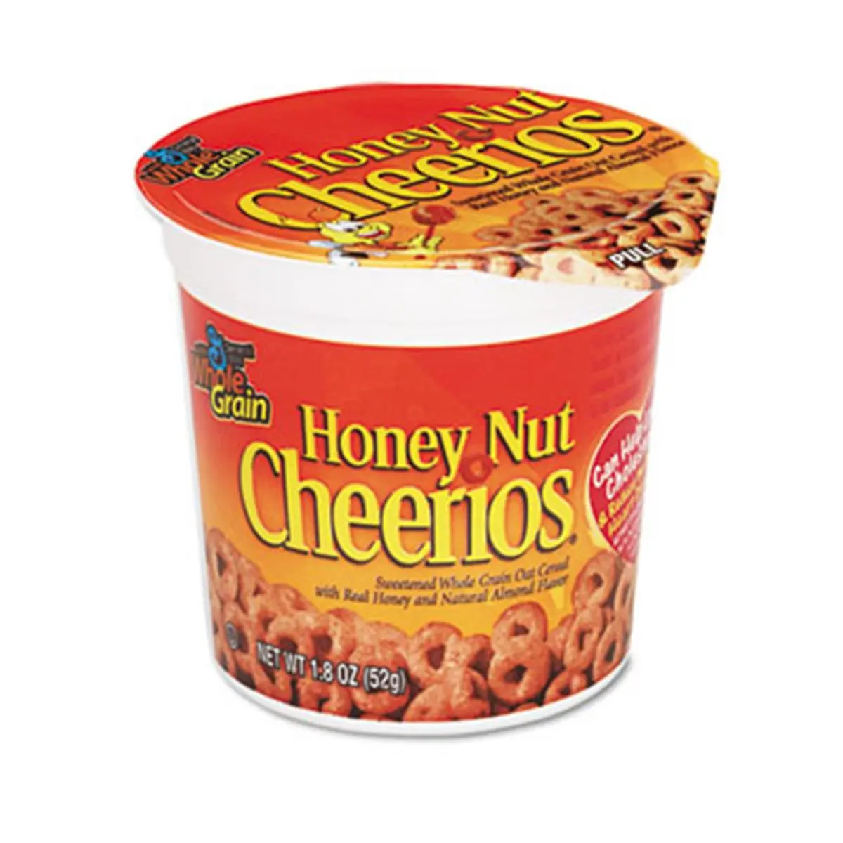 General Mills SN13898 Honey Nut Cheerios Cereal Single-Serve 1.8 oz Cup 6-Pack, Food, 6-Pack Convenience