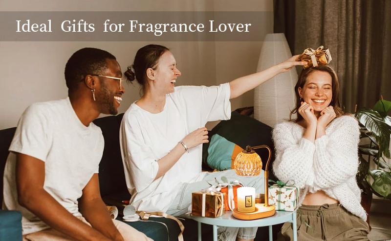 Dimmable Candle Warmer Lamp with Timer - Vintage Home Decor, Table Lamp, Night Light for Bedrooom & Gifts for Women home decor, Includes 2 Bulbs, Mother's Day Gifts, Valentine's Day gift