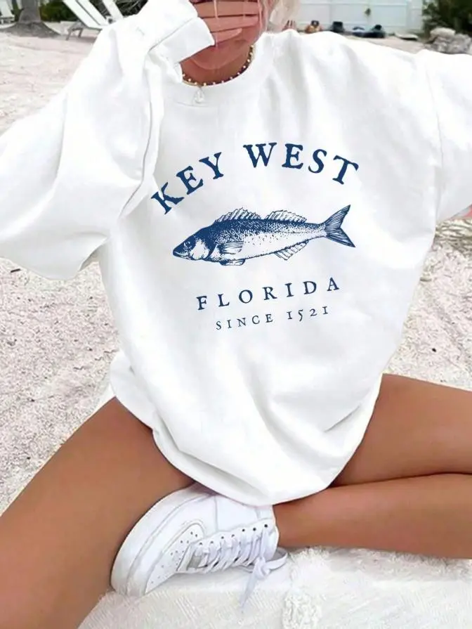 2026 New Autumn And Winter Women's Pattern Print Sweatshirt Casual Breathable