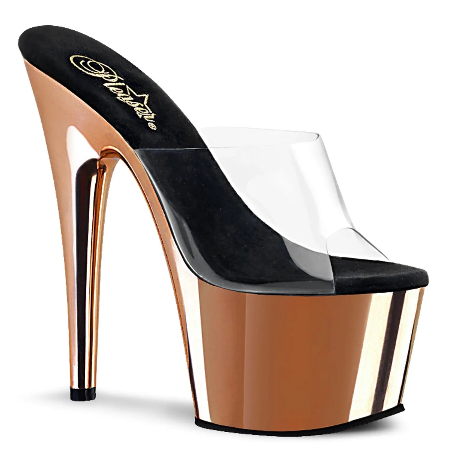Pleaser Adore-701 Women's Fashion Peep Toe Platform Sandals with 7" Stiletto Heel for Dancers and Performers, High Heels, Classy