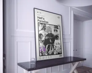Hell's Paradise Anime Poster Minimal Manga Poster for Modern Rooms( Unframed - Print Only )