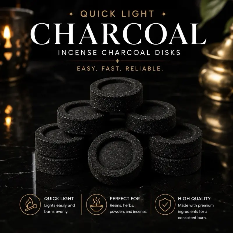 Charcoal Disks for Incense Burning