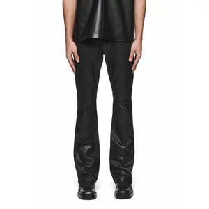 Leather Flare Pants