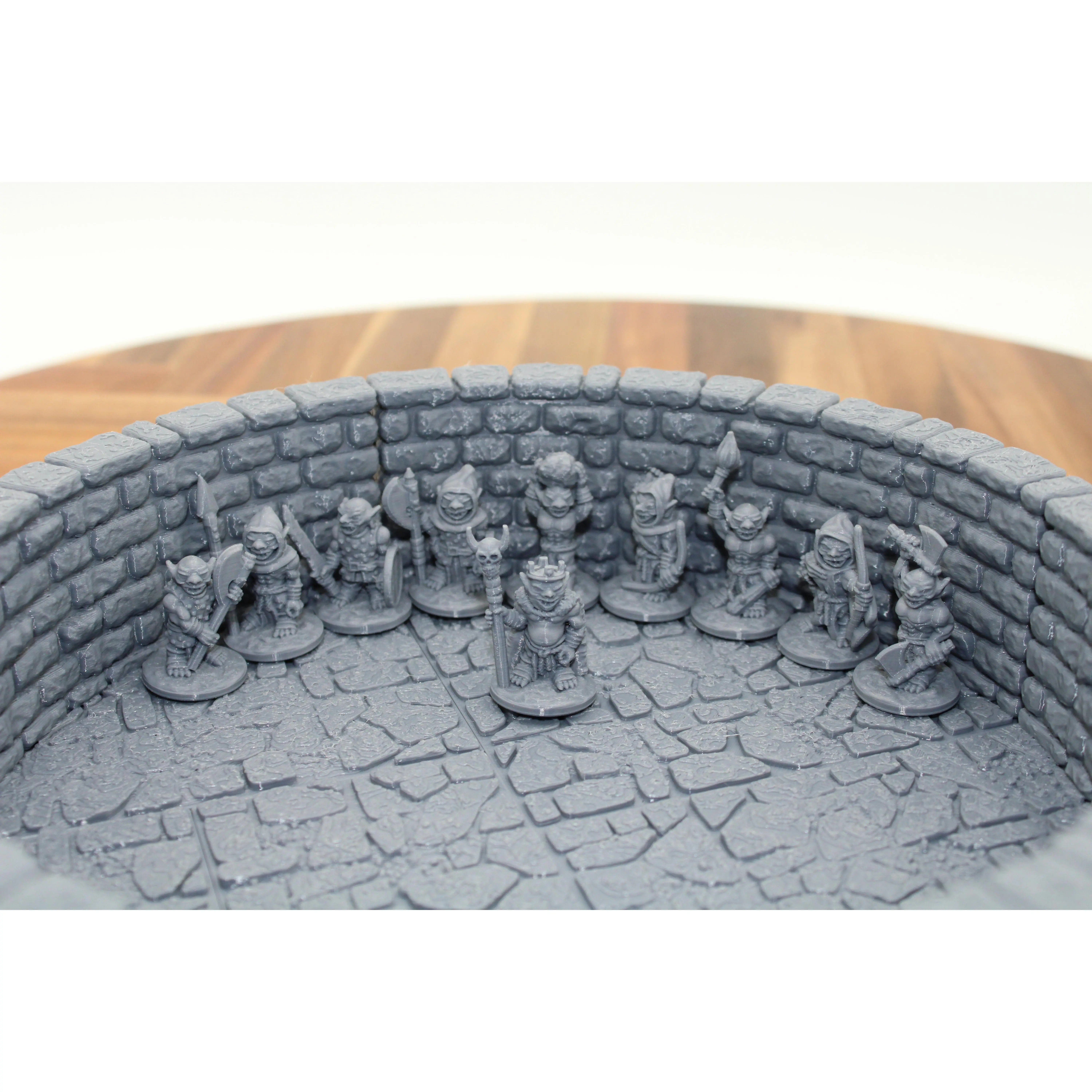 The Rotfang Horde – 10 Goblin Miniature Warband 3D Printed PLA+ for TTRPGs 1" Bases Unique Sculpts Varied Weapons Gear Stances