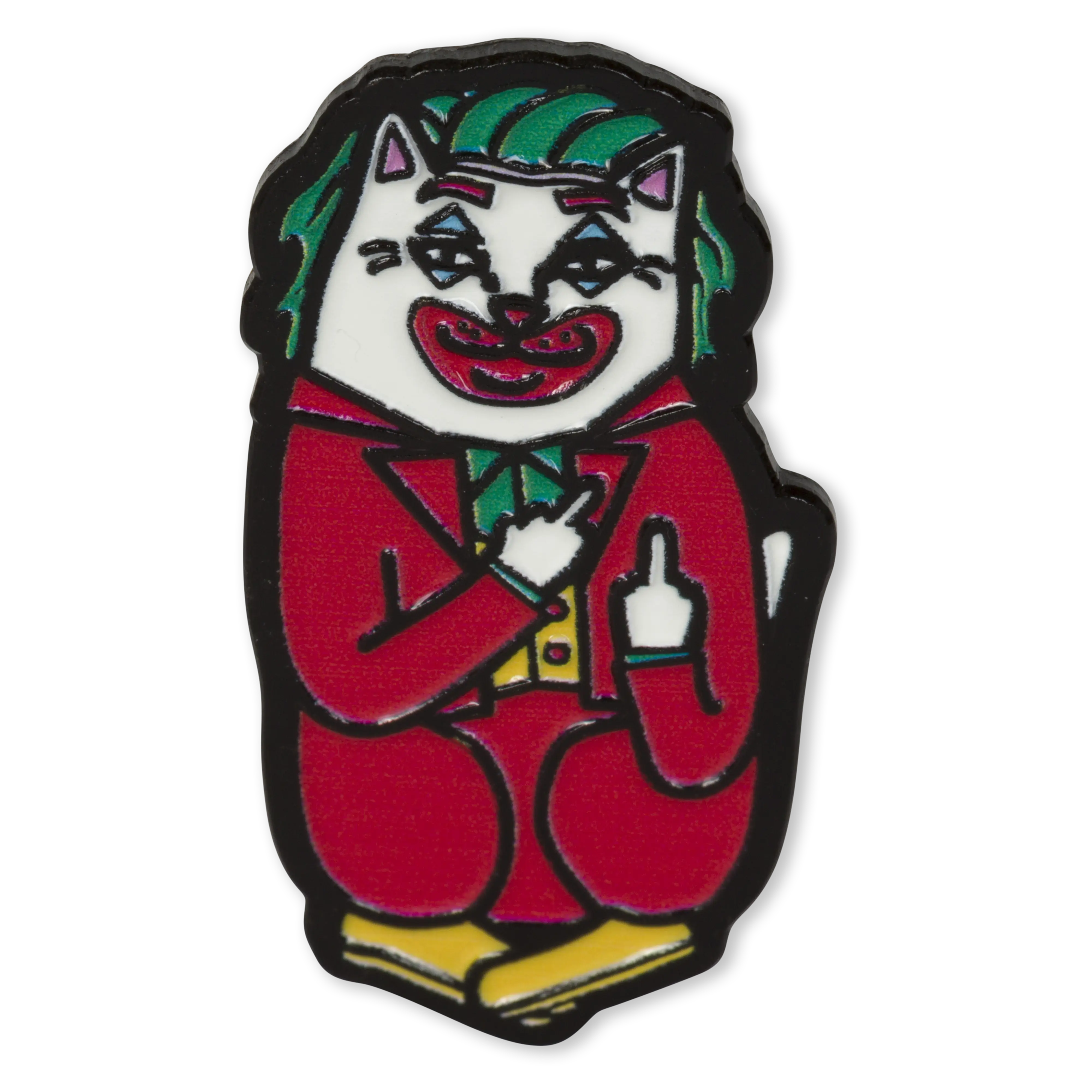 Cartoonish Nermal Figure Unisex Pin - Multi-Color Fashion Accessory, Collar Clip Brooch, Pins