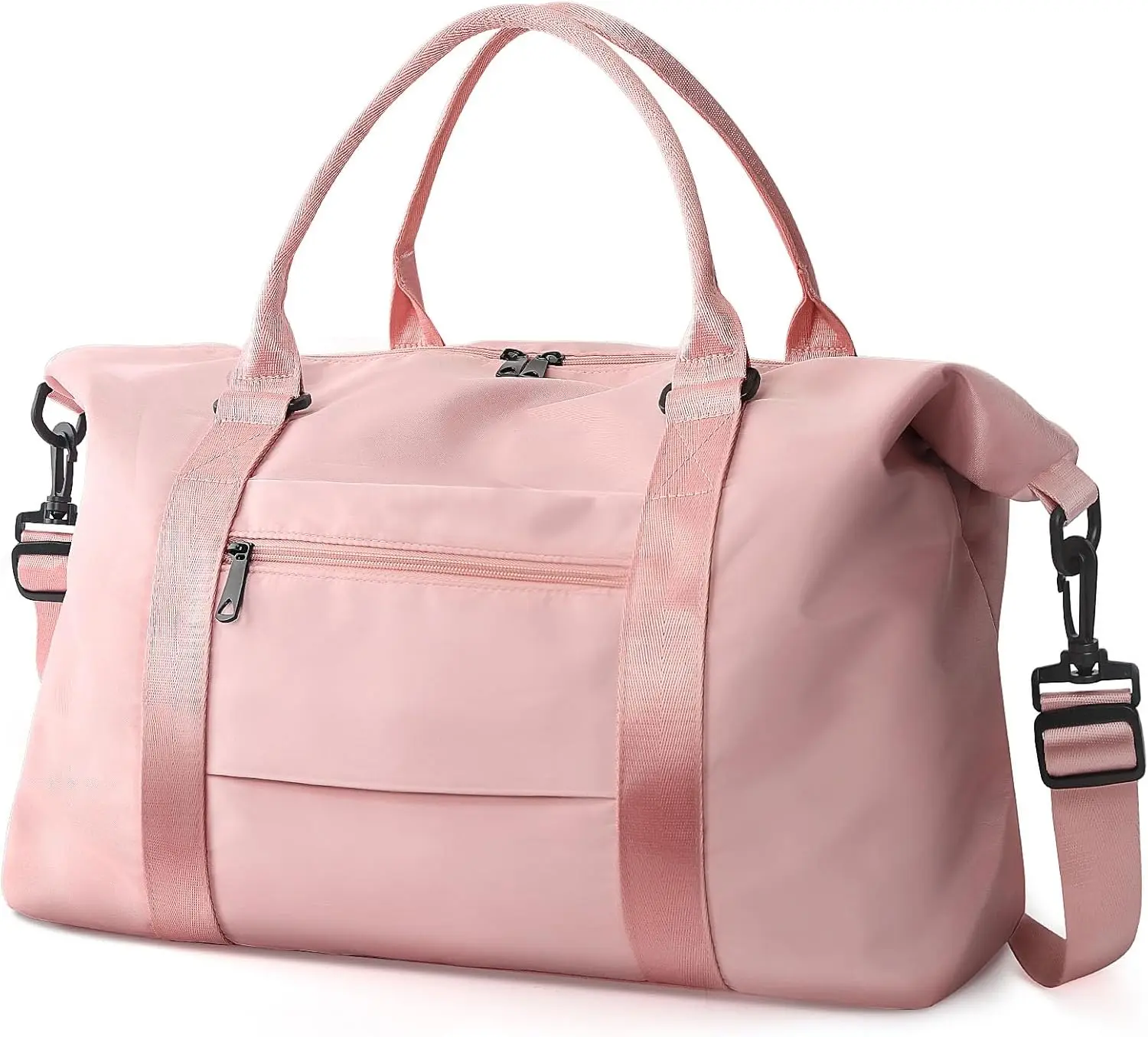 Waterproof Travel Duffle Bag, Multi-purpose Weekender Carry On Tote Bag with Trolley Sleeve, Large Capacity Overnight Luggage, Sport Gym Bag, Portable Hospital Bag for Labor and Delivery, Unisex Bag for Daily Use, Short Trips and Outdoor Activities