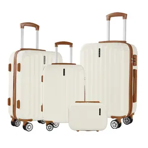 UUH luggage sets(4pcs/6pcs/7pcs/8pcs) with TSA Locks - Suitcase for Travel, Family Set, Hardshell Spinner Wheels Lightweight