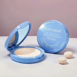 MAYCHEER Face Repairing Waterproof Powder Makeup Holding Female Concealer Natural Naked Oil Control Setting Honey Powder Flawless Foundation Lightweight Smooth for Oily Skin Acne Moisturizer Hydrating Silky Moisture 10g