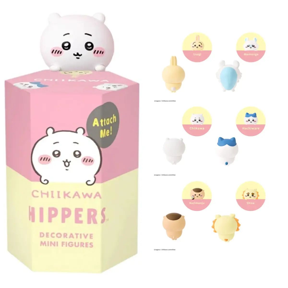 Sonny Angel Chiikawa Hippers - 1 Sealed Blind Box Cute Decorative Mini Figures for Phone, Laptop, Charm