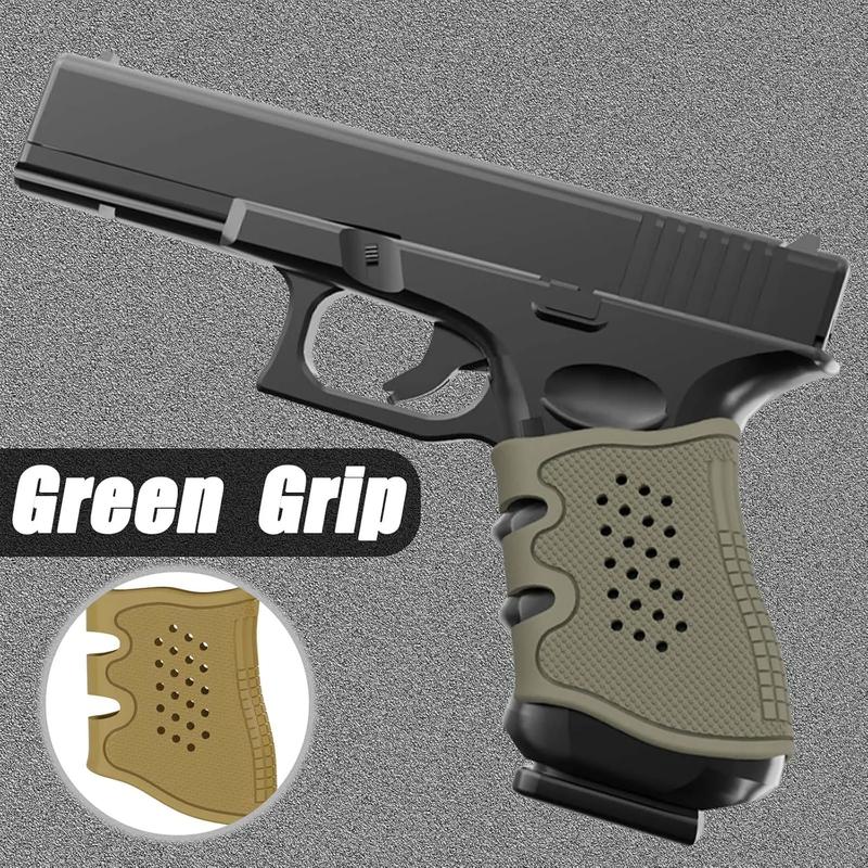 4Pack Glock Grip Pistol Holster Rubber Grip Glove Sleeve Anti-Slip for Glock 17, 19, 19x, 20, 21, 22, 23, 25, 31, 32, 34, 35, 37, 38, 41, 43x, 44, 45, 48 Pistols Accessories