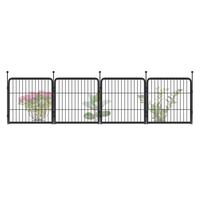 24in(H)x7.6ft(L)-4Panels (Black)