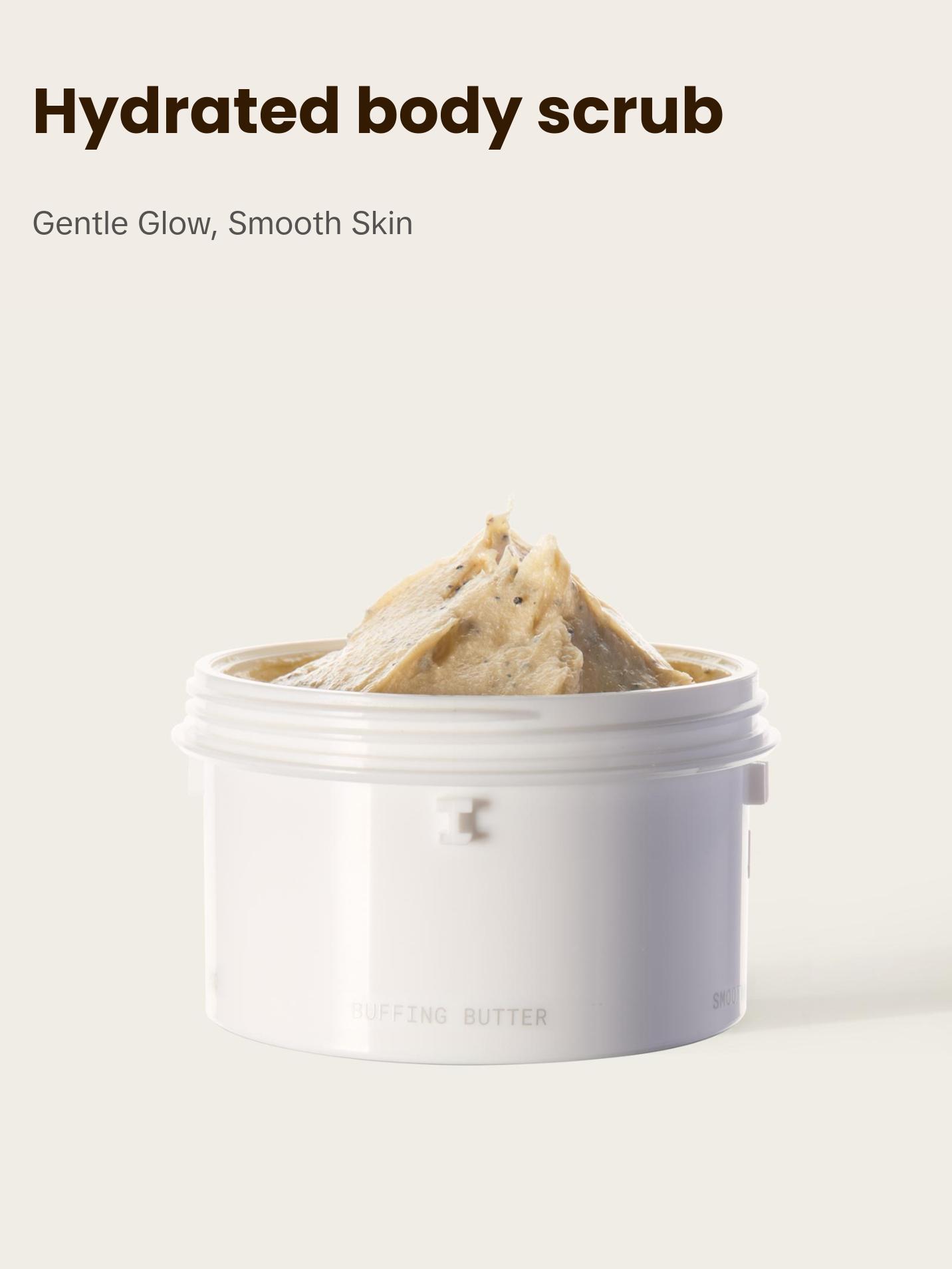 JUNOCO Refill Pod | Buffing Butter. Hydrating body scrub with Coffee Grinds and Perlite. 85gr