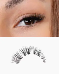 PETITE Cat-Eye Shape Eyelashes Extensions 9-13mm C-Curl Ultra-Lightweight Everyday Glam Makeup Cosmetic
